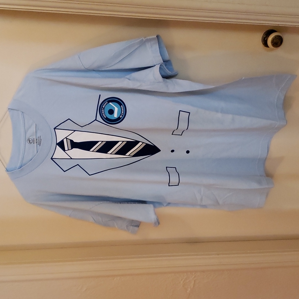 Hockey Night In Canada Retro Powder Blue Announcer Uniform T-Shirt XXL